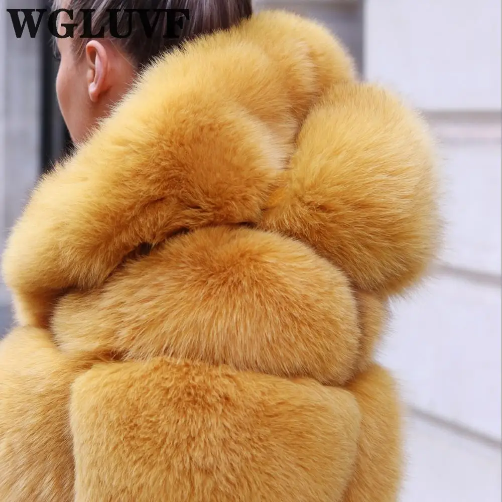 European and American fashion warm fur coat real fox fur coat natural fox fur jacket hat plus hood ins support retail wholesale