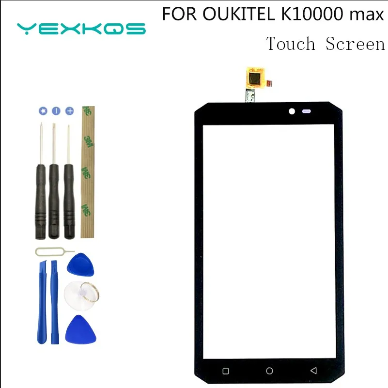 Стекло для сенсорного экрана OUKITEL K10000 max, 5,5 дюйма, гарантия 100%, оригинальная стеклянная панель для k10000max k 10000 max + Инструменты