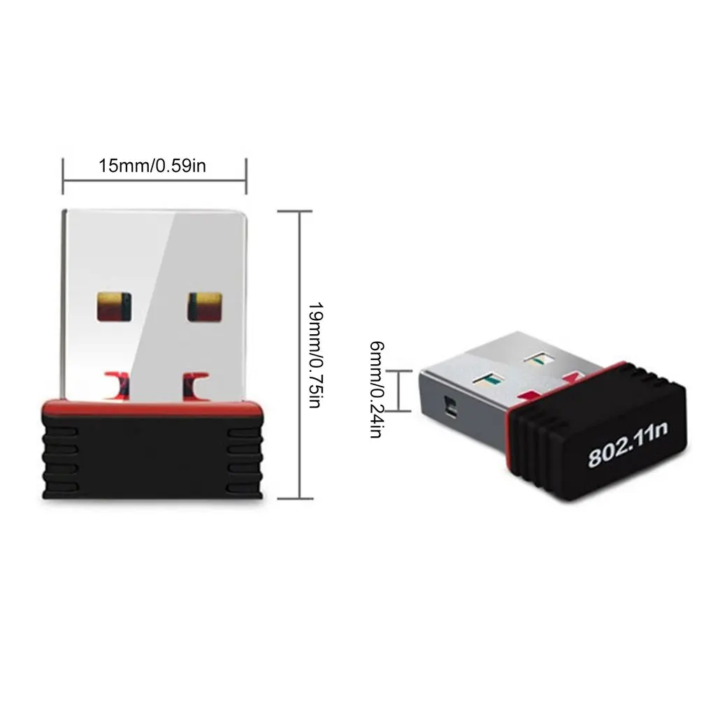 Портативная мини Сетевая карта USB WiFi беспроводной адаптер LAN Карта 150 Мбит/с 802.11n/g/b