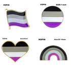 Asexual Pride ЛГБТ значок на лацкан брошь
