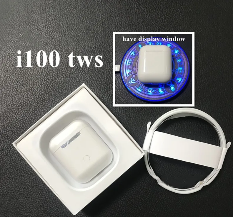I100 наушники вкладыши TWS с 1: 1 Оригинальная мини w1 h1 чип Bluetooth Беспроводной pk i10 i60 i30