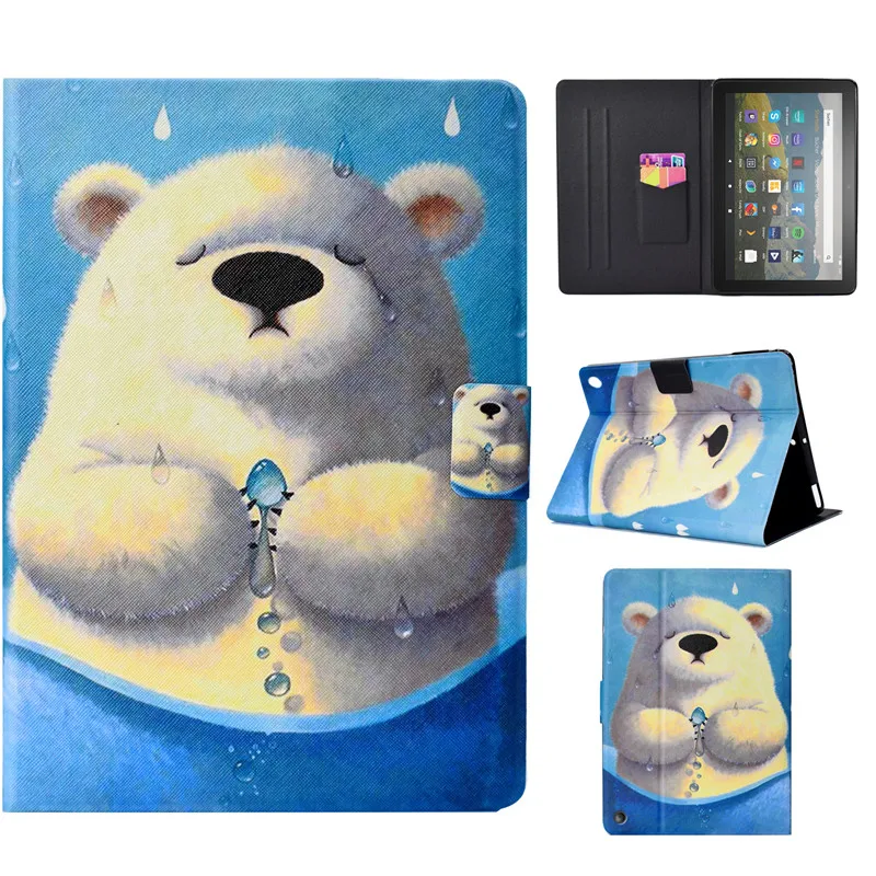 

Magnetic case For Amazon Fire HD 10 Case 2021 Tablet Painted Shell For Amazon Kindle Fire HD 10 Plus 2021 11th Generation Cover