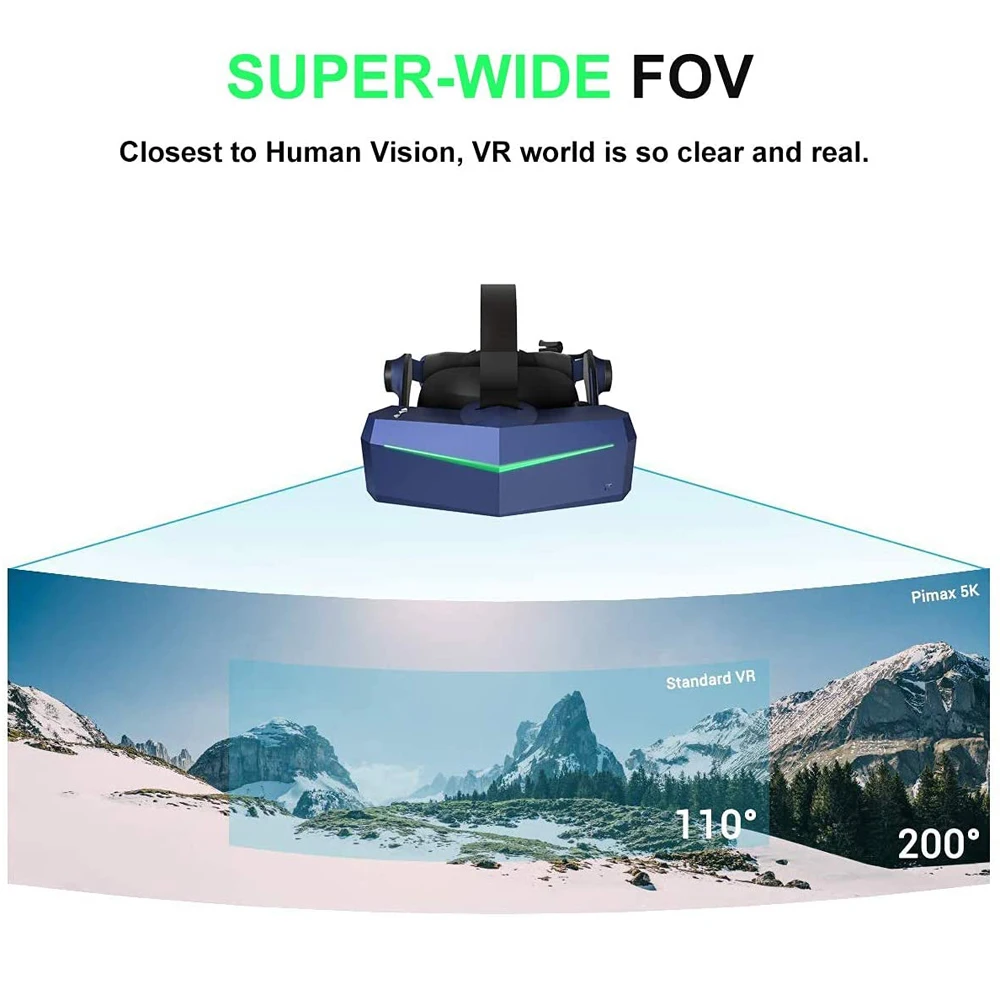 Супер VR-гарнитура для ПК Pimax Vision 5K с частотой обновления 180 Гц 3d-очки виртуальной