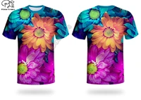 flowers 3d printed harajuku streetwear animal t shirts funny man women casual short sleeve style 1