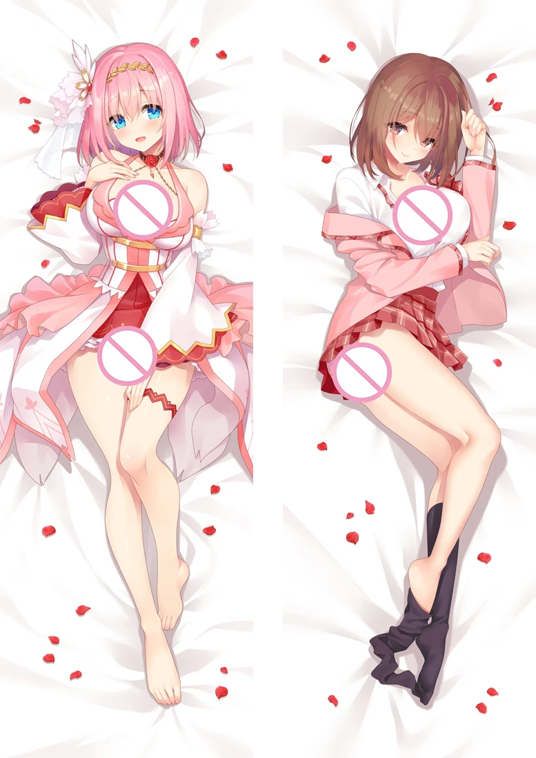 

Anime Princess Link-Kusano Yui Hugs Body-Length Peach Skin 2Way Pillowcase