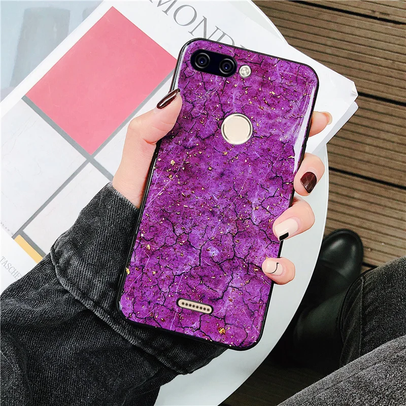 Красивый блестящий Мраморный чехол для Xiaomi Redmi K20 7A 6A Note 7 6 5 Pro 5A S2 Go Роскошный Mi 9T 9 8