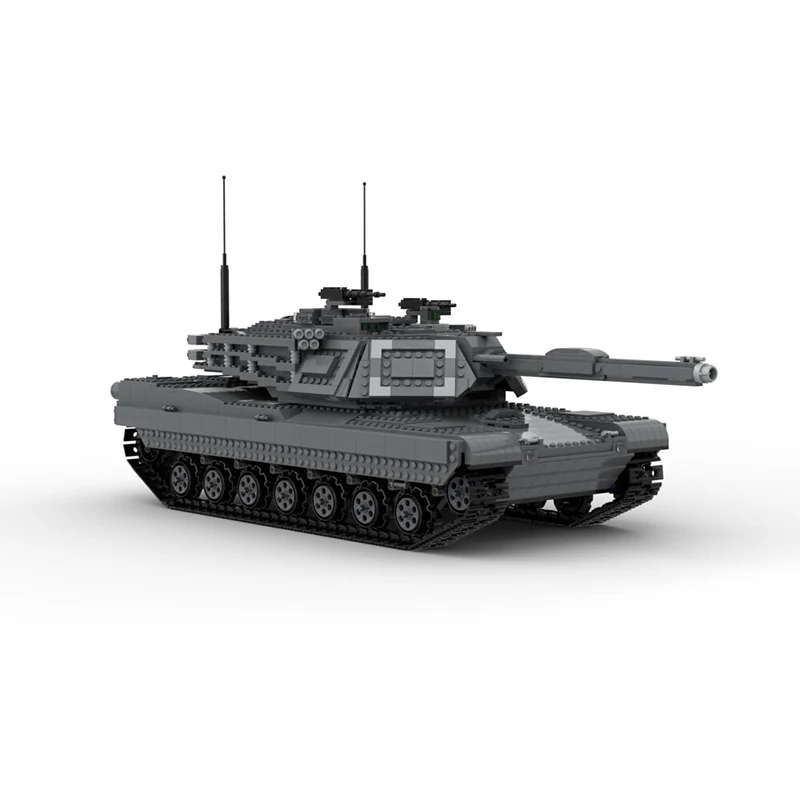 

2020 new technology building block military series particle moc-38891 ultimate M1A2 Abrams tank remote control assembling toy