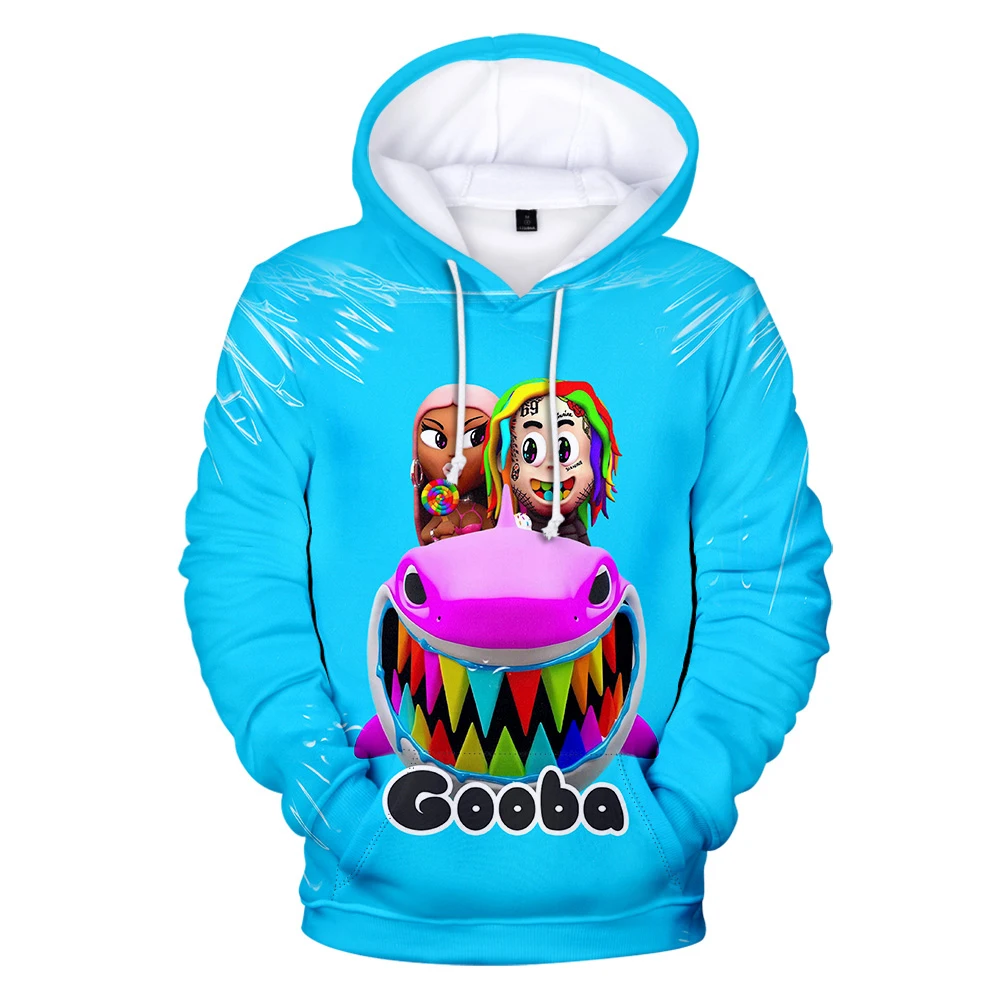 

Новинка 2020 года, худи в стиле хип-хоп 6IX9INE для мальчиков и девочек, модные пуловеры, топы, худи с леопардовым принтом, джемпер, свитшот, зимняя ...