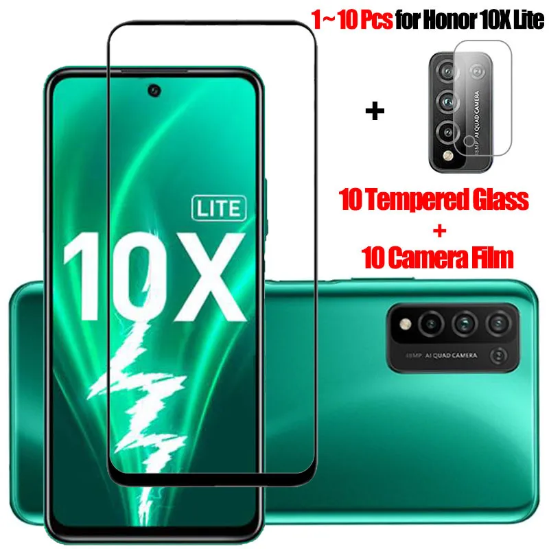 1~10 шт стекло для honor 10 x lite huawei 9x защитное очки хонор 9х хуавей х лайт на 9 10х камеры