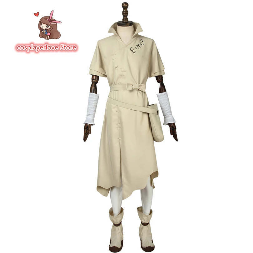 Аниме Костюм доктора Стоуна сенку Исигами Косплей для взрослых Белый мужской
