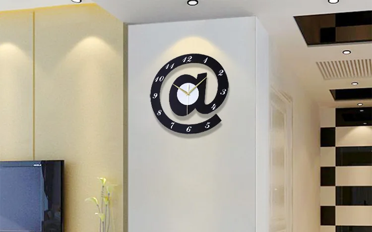 Деревянные настенные часы с мультяшным рисунком простые креативные в