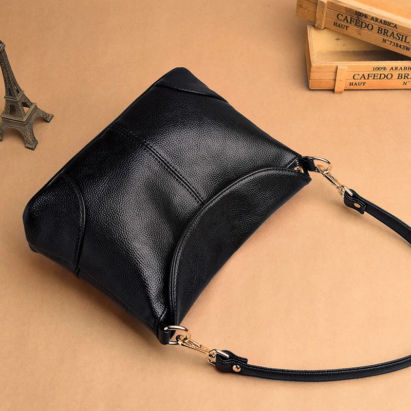 

2019 Female Messenger Bags Ladies Women Soft Genuine Leather Shoulder Bag Sac A Main Vintage Crossbody Bags For Women Flap Bag