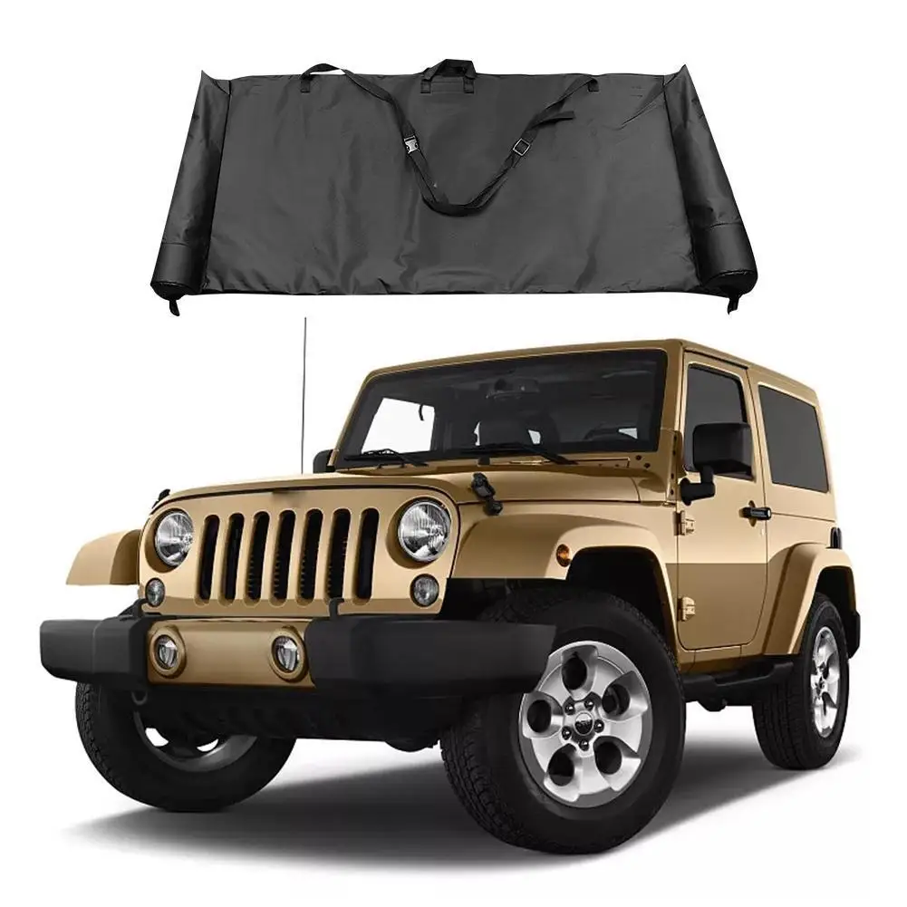 

Car Hood Soft Leather Cover The Entire Length Of The Roof Window Shade Accessories Soft Top Storage Bag Storage Bag