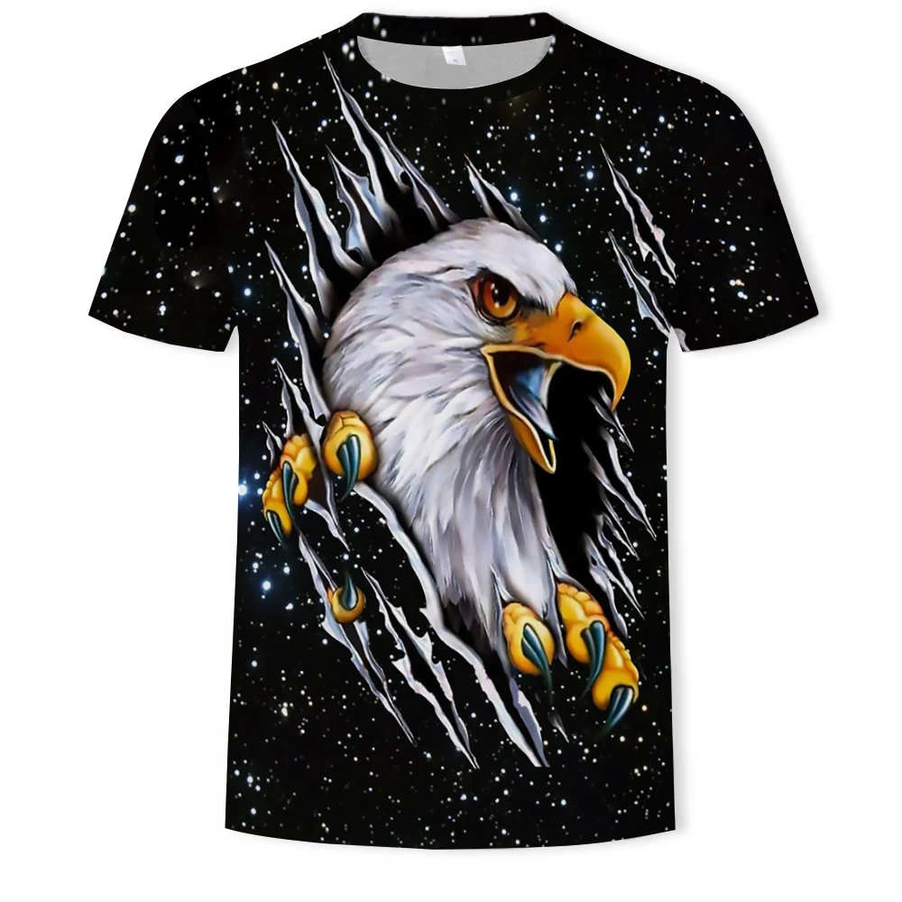 

Summer Hot Sale Fashion New Men's T-shirt Women's T-shirt Eagle 3D Printing Short Sleeve 110--6XL