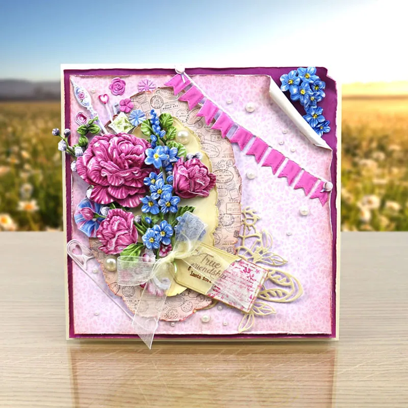 Металлические Вырубные штампы с зелеными листьями вырубки для изготовления