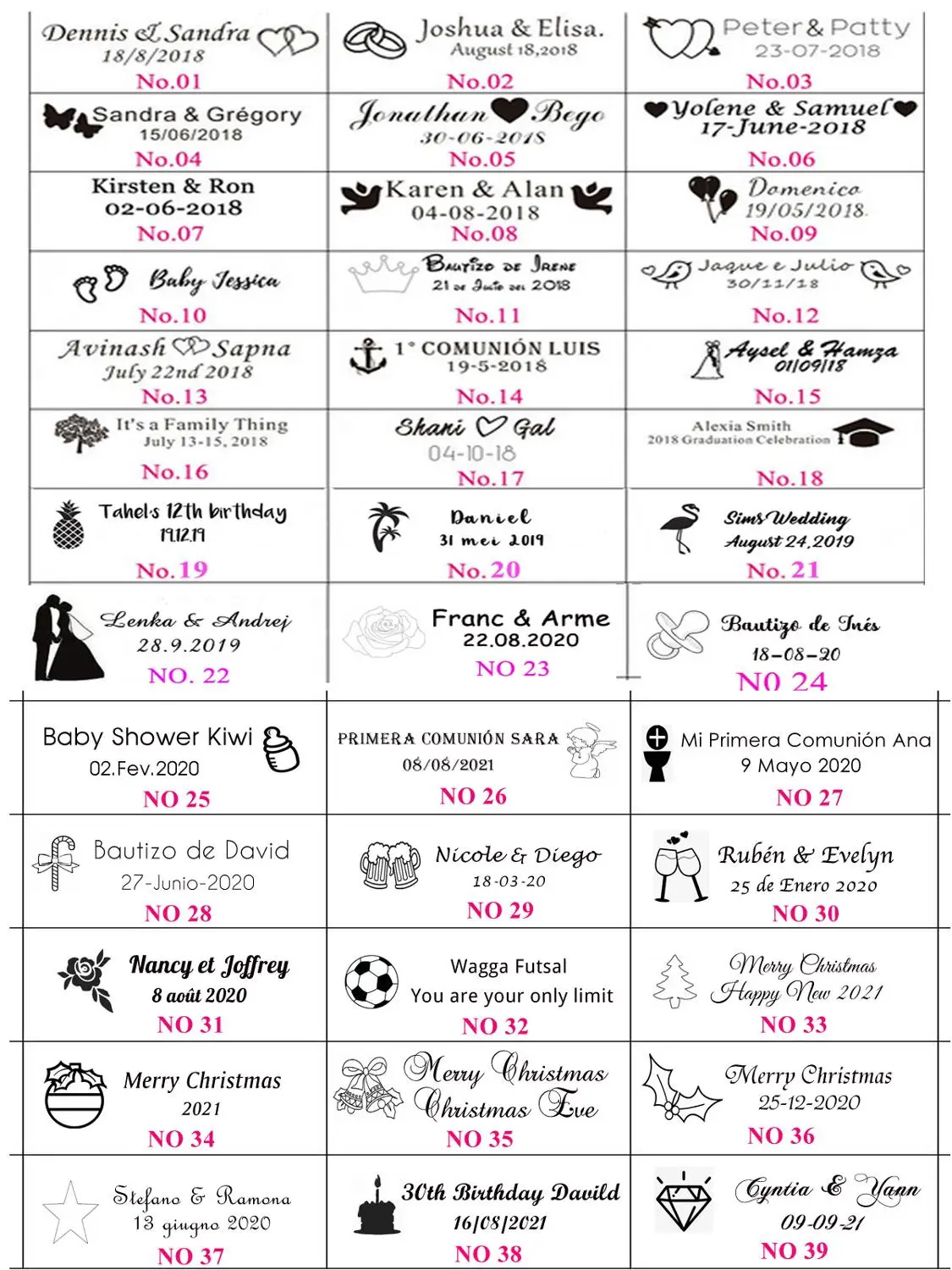 50 шт. персональный гравированный открывалка для бутылок брелки ключей