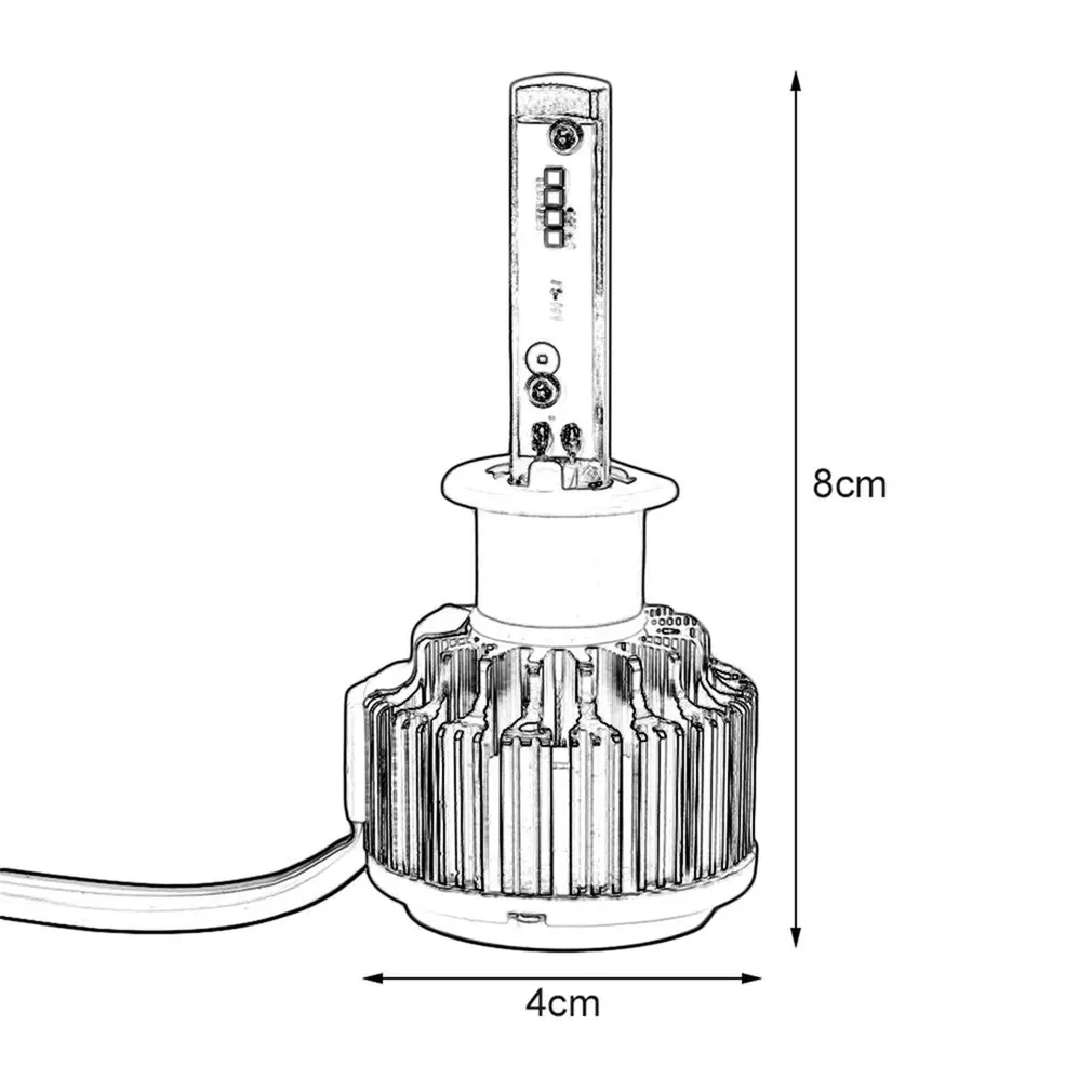 

H1/H3/H7/H8/H9/H11/9005/HB3/9006/HB4/880/881/H27/9012/HIR2/H4 Car High Power Light Car Headlight Auto Front Lamp 7000lm 6000K