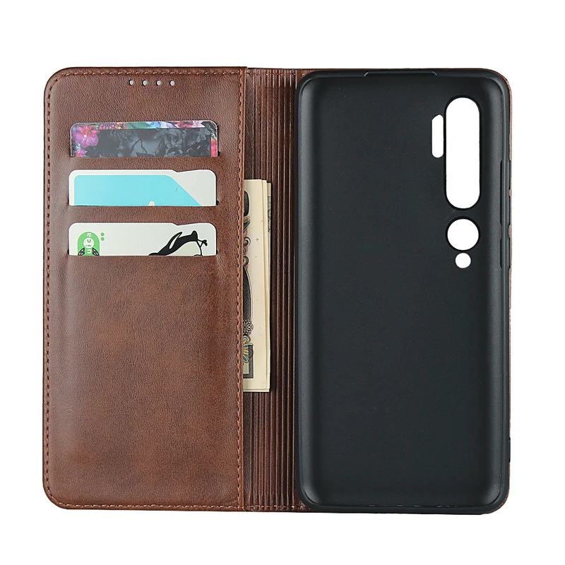 Чехол для телефона Xiaomi Mi Note 10 Pro роскошный винтажный кожаный магнитный чехол из