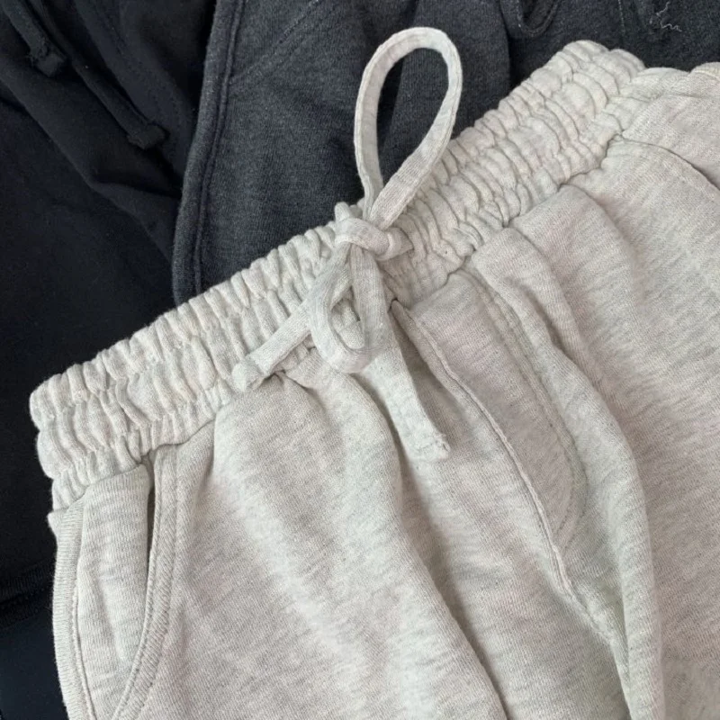 

Summer Gray Shorts Women Fashion Ladies Elastic Waists Short Pants Girl Casual Cotton Loose Shorts Black Home Shorts For Female