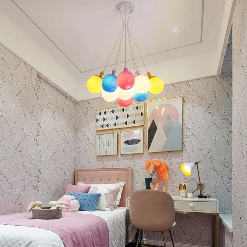 Акриловая люстра в скандинавском стиле современная лампа с воздушными шарами