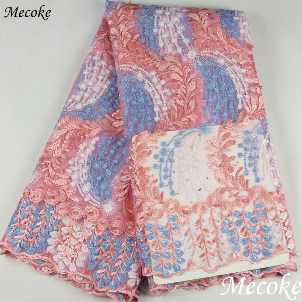 Высококачественная нигерийская тканая швейцарская вуаль Сетчатое кружево или