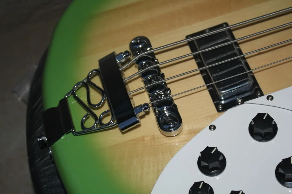 4 струны Rickenback 360 электрический бас Greenburst Ricken 330 бас-гитара Ric bass бесплатная