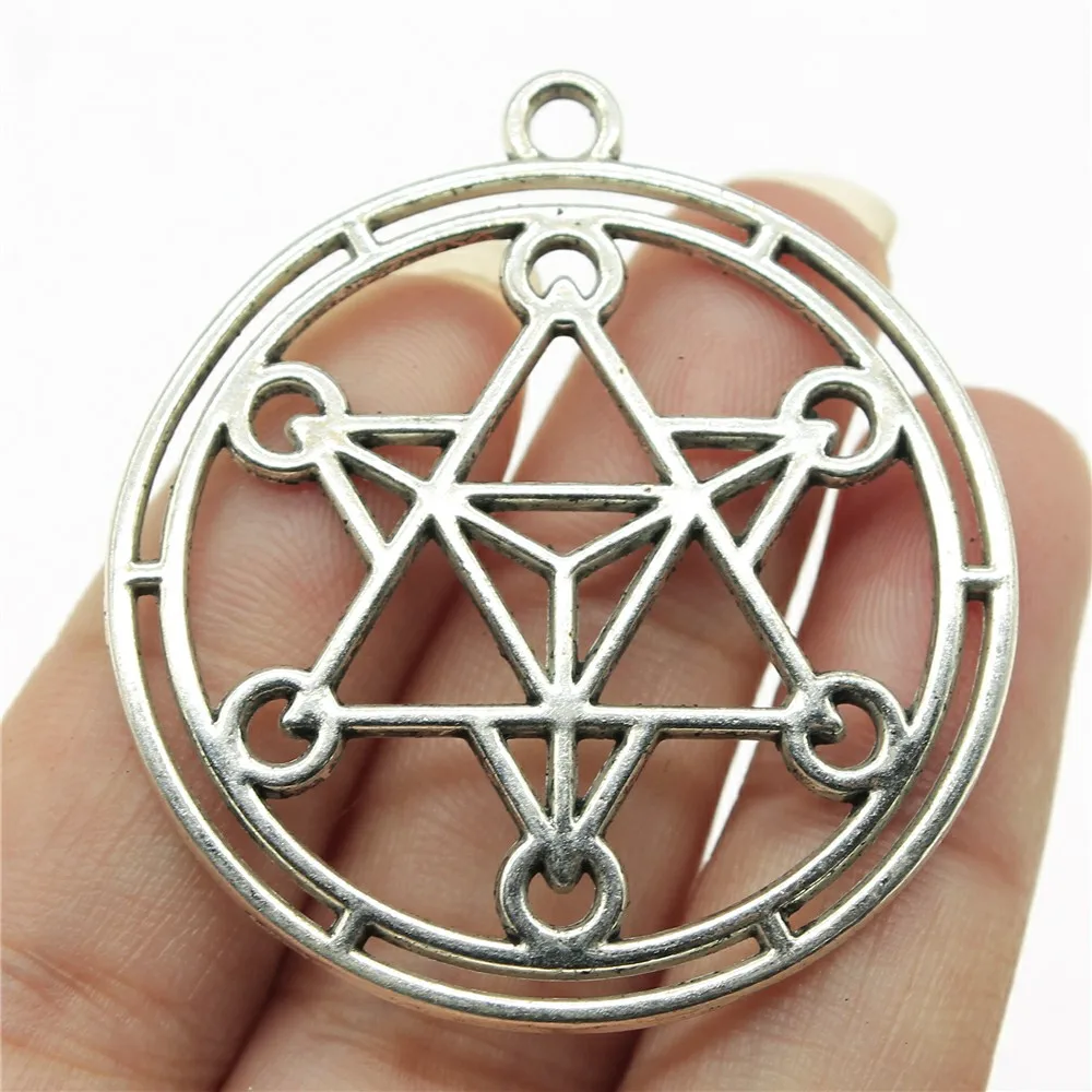 

WYSIWYG 3pcs 45x40mm Magic Array Pattern Charm For Jewelry Making Magic Array Pattern Pendants Charm Magic Array