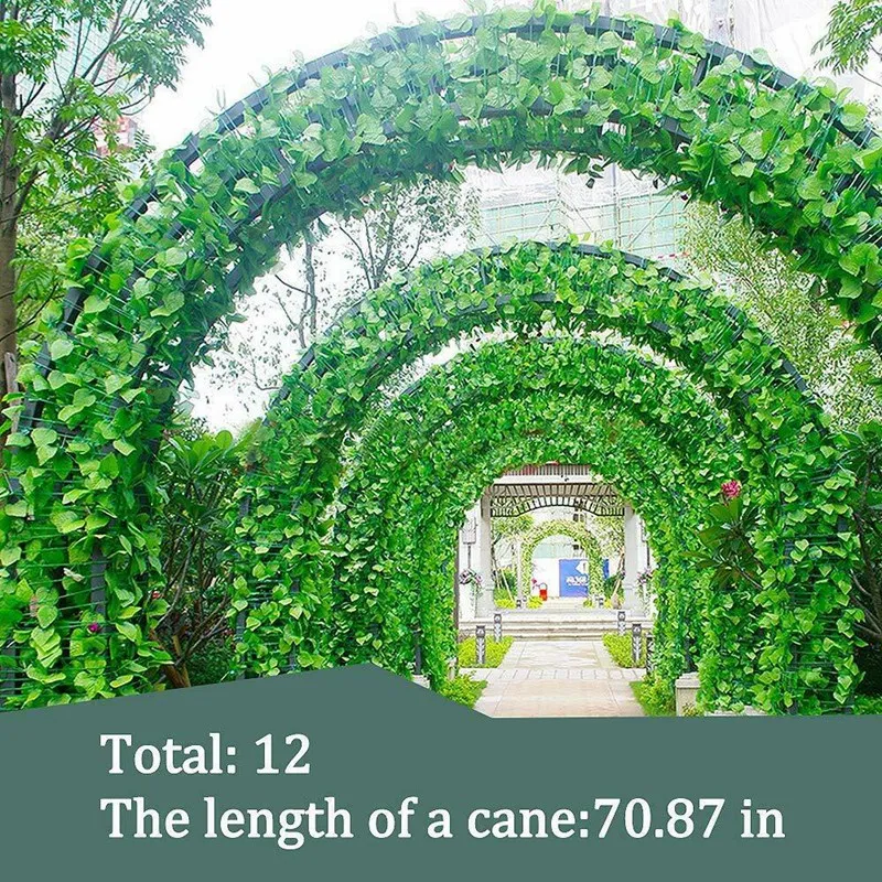 Искусственные гирлянда из листьев плюща растения лоза висячая Свадебная Плющ