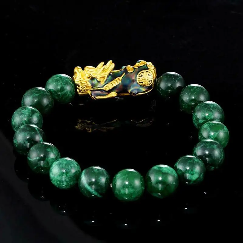 

6Style Pixiu Chinese Good Lucky Feng Shui Pi Yao Wealth Bracelets Jewelry Charm Natural Stone Beaded Bracelet Men Women Jewelry