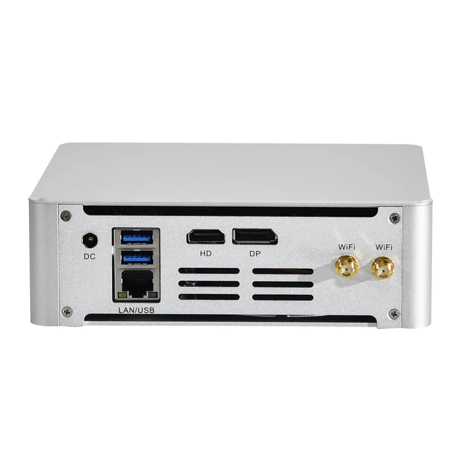 I7 7820HK вентилятор мини ПК с DP HDMI металлический чехол до 32G RAM Core i5 7300HQ HTPC компьютер 1