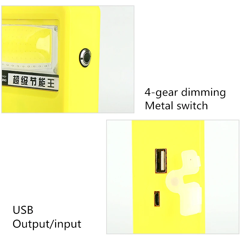 Солнечный рабочий светильник Портативный Кемпинг лампы USB на солнечной батарее