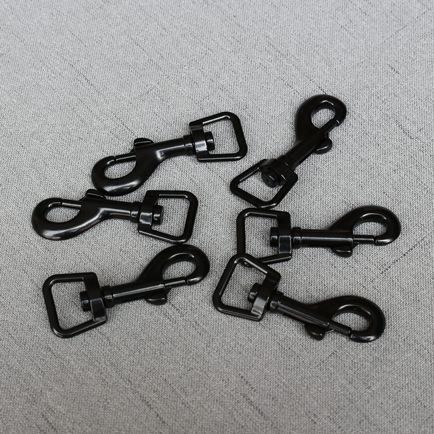 

100 Pieces Black 15mm wholesale Metal Retaining ring Clip Trigger Dog Buckle Key Ring Key Hooks retaining ring DIY 15GK-h