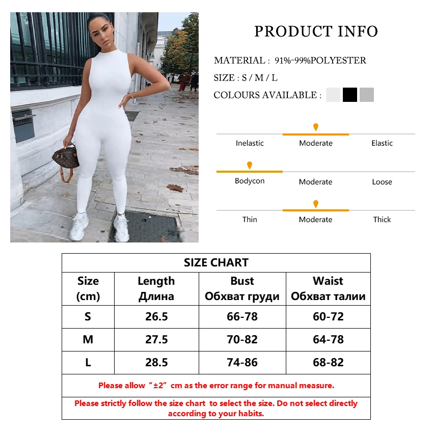 

Clacive Casual Slim Sleeveless Ladies Jumpsuit Summer O Neck Basic Women Jumpsuit 2021 Bodycon Fitness Rompers Female Sportwear