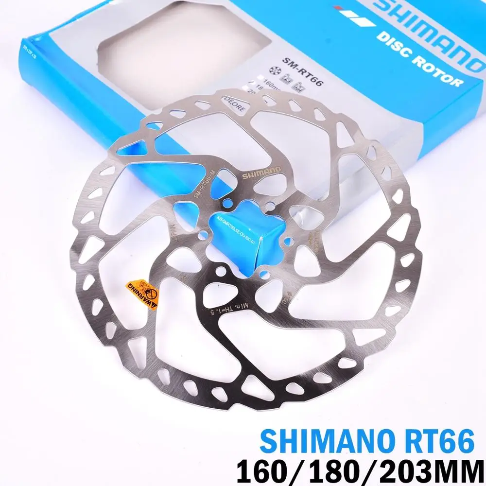 SHIMANO SM-RT66 дисковый тормозной ротор 6 Болт 160 мм 180 мм 203 мм MTB горный велосипед Deore SLX RT66 велосипед дисковый ротор