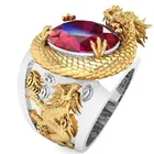 Мужское трехмерное кольцо в стиле хип-хоп властное резное кольцо с драконом 3D в европейском и американском стиле модное Ювелирное Украшение для вечеринки