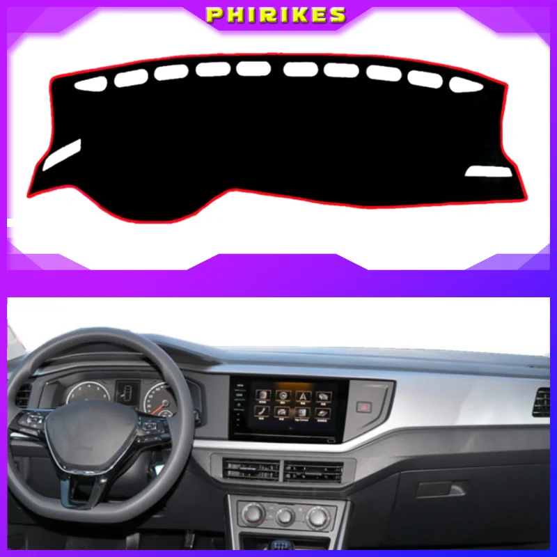 

For Volkswagen VW POLO MK6 2018 2019 2020 Car Dashboard Cover Mat Pad Dashmat Sun Shade Instrument Protector Carpet Accessories