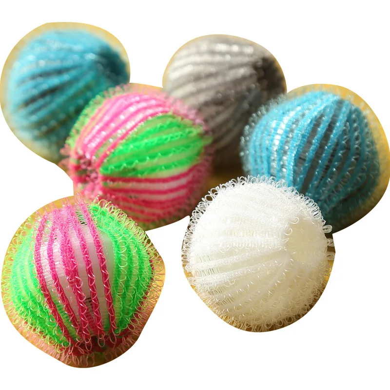 

6pcs Laundry ball, depilation, decontamination, anti-winding washing machine, sticky hair suction device to clean clothes