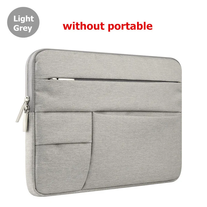 Light grey Сумка для ноутбука для Dell Asus lenovo hp acer Сумочка компьютер 11 12 13 14 15 дюймов для Macbook Air Pro Ноутбук 13,3 15,6 чехол - Цвет: Light grey
