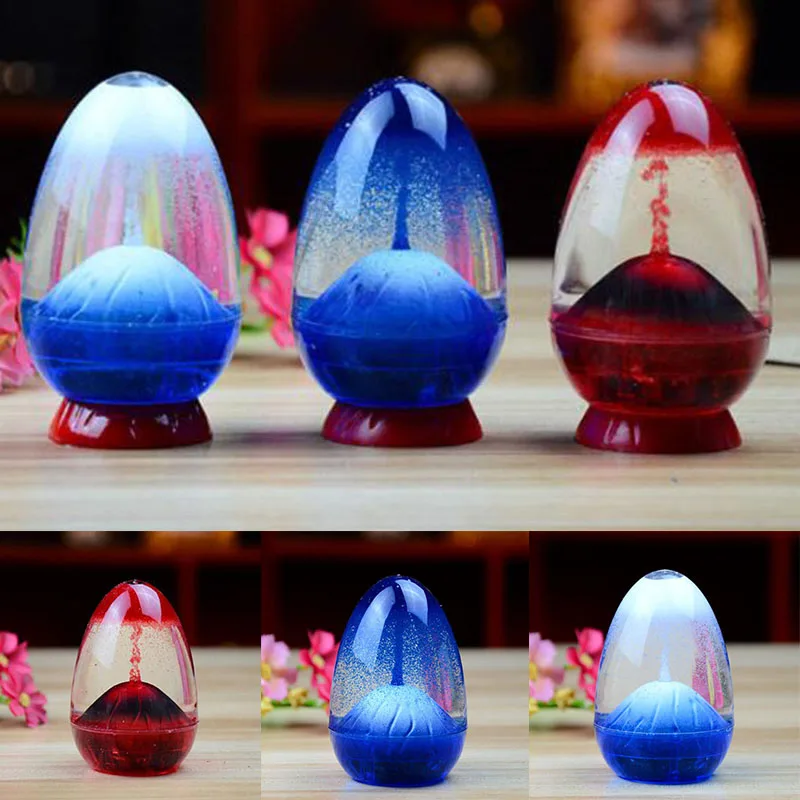 Яйцевидные вулканические жидкие часы масляные песочные таймер песочное стекло