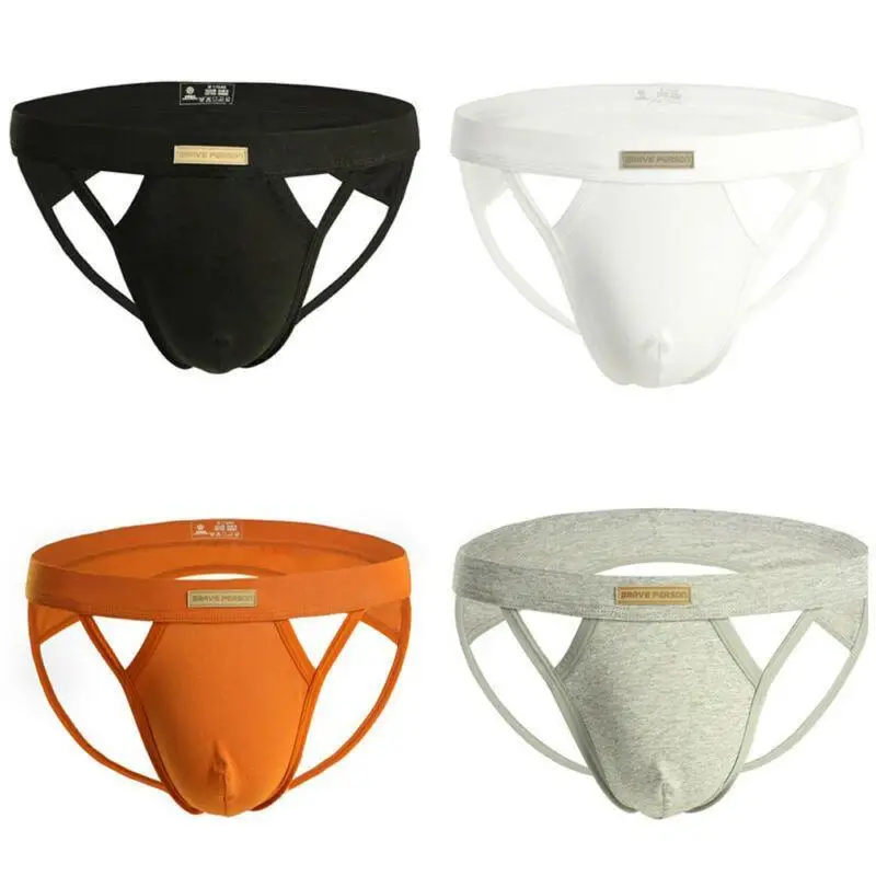 

Mens Solid Strap Briefs Underwear Breathable Underpants Panties G-String Thong Sexy Erotic Sleepwear