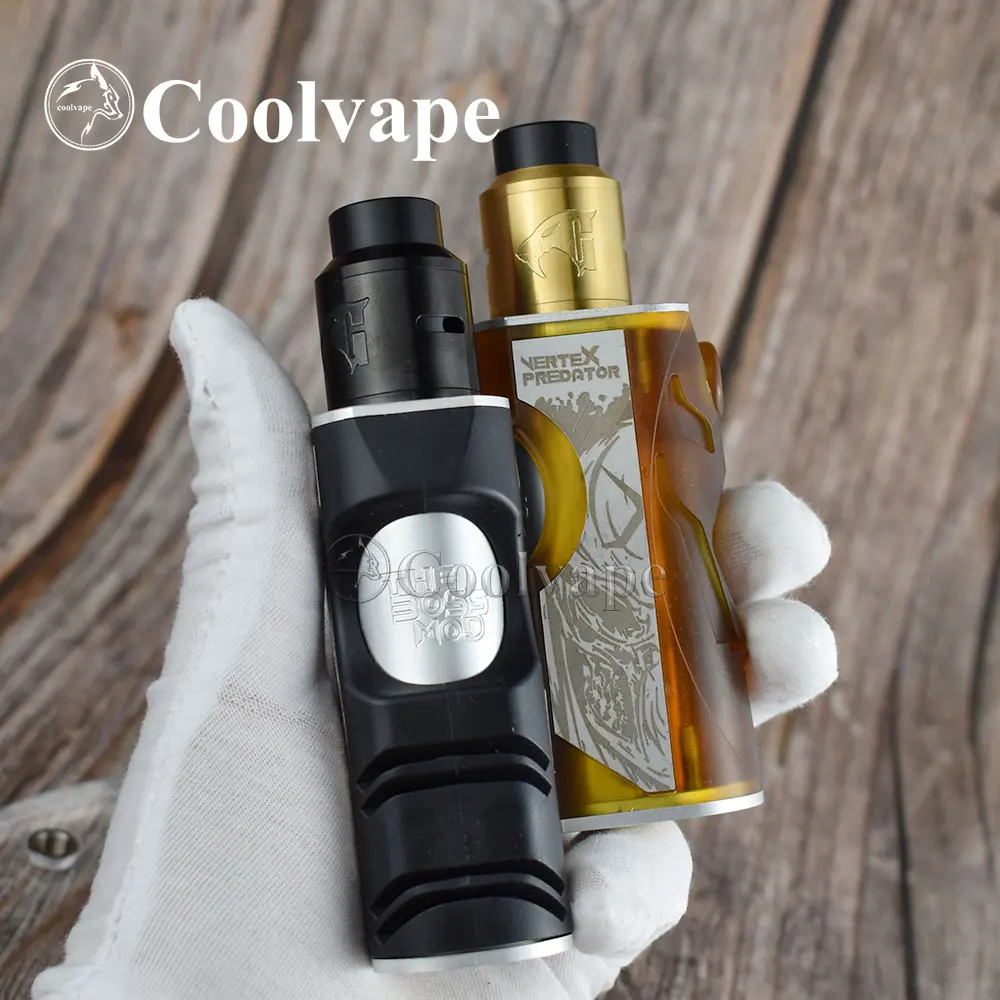 

Coolvape vertex мод goon v1.5 rda 18650 20700 Аккумуляторный механический мод алюминий + pei/pom материал подходит профиль RDA Apocalypse rda