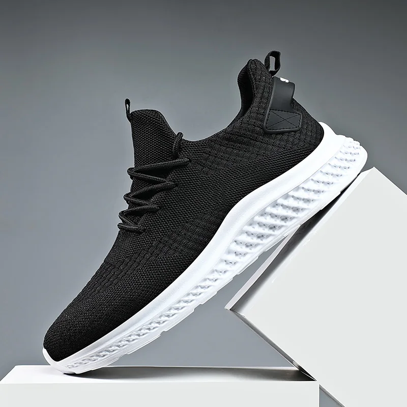 

Мужские дышащие ботинки кроссовки светильник мягкие сникерсы черного цвета; Мужская обувь для прогулок; Обувь для тенниса; Для мужчин повсе...