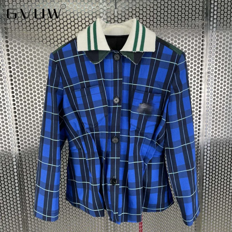 

GVUW Fashion 21 Early Autumn New Female Minority Fashion Leisure Versatile Drawstring Waist Contrast Corduroy Jacket ZH88220