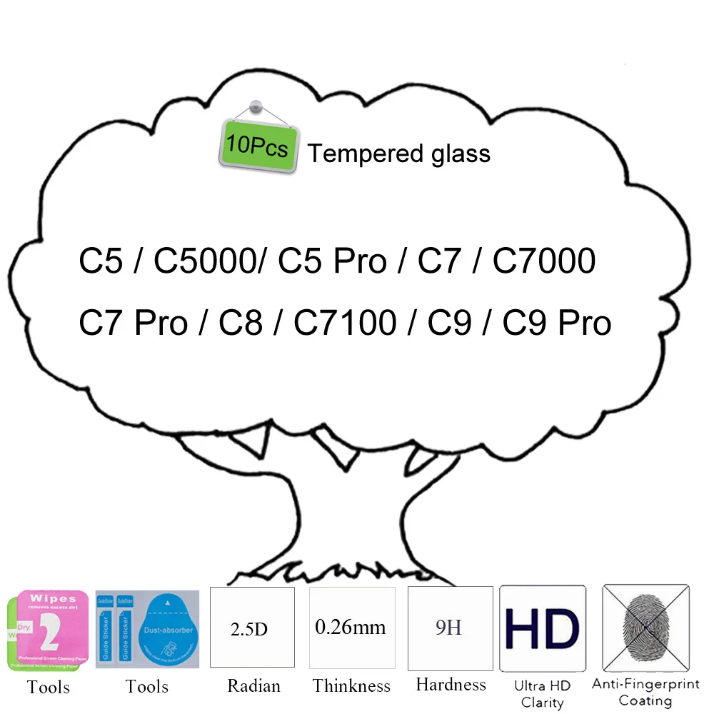 10 шт. 2.5D 9H для samsung Galaxy C9 Pro/C8/C7100/C7/C7000/C7 Pro/C5/C5000/C5 Pro Закаленное стекло Защитная