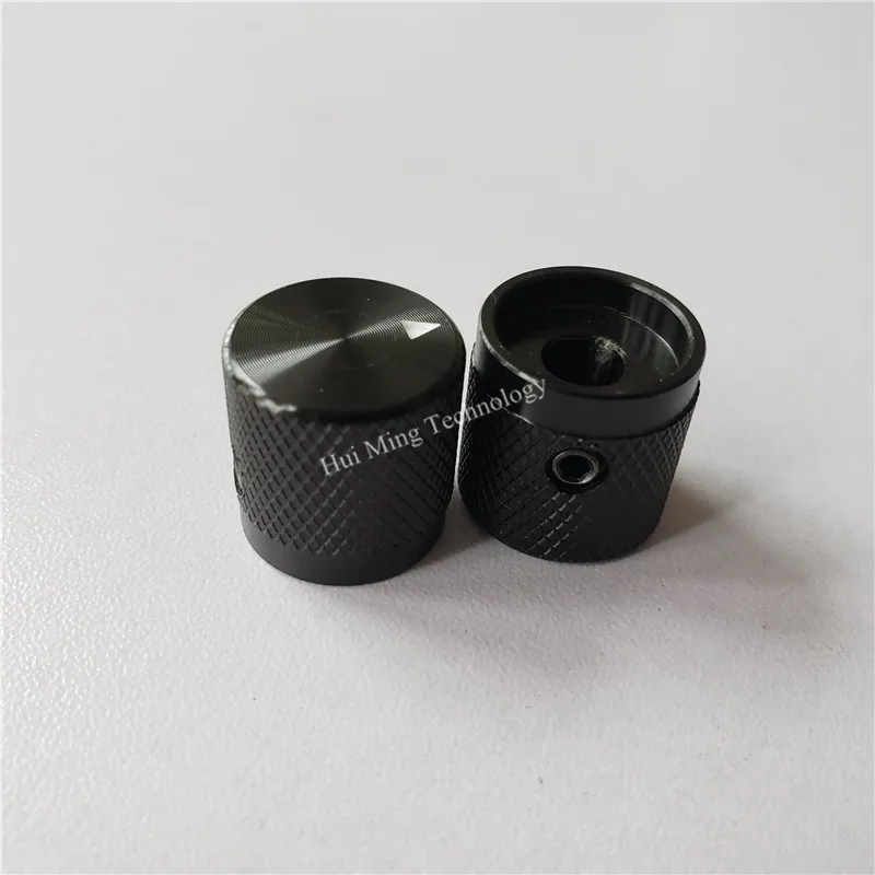 5 шт. алюминиевая ручка потенциометра колпачок 17*17*6 мм вязанный черный