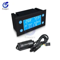lcd digital w1212 temperature humidity controller timer sht20 sensor probe for incubator aquarium thermostat ac 110v 220v