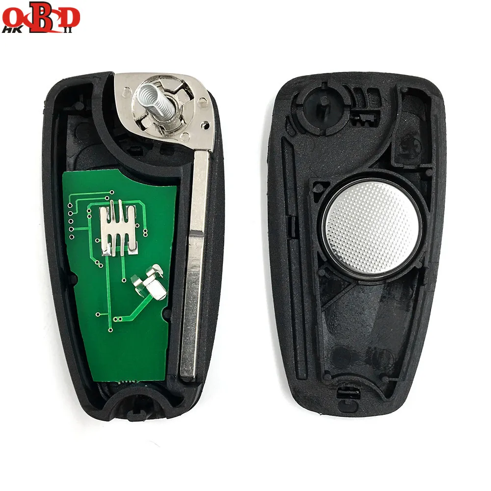 Лидер продаж! Новый складной ключ HKOBDII с дистанционным управлением 3 кнопки для FORD