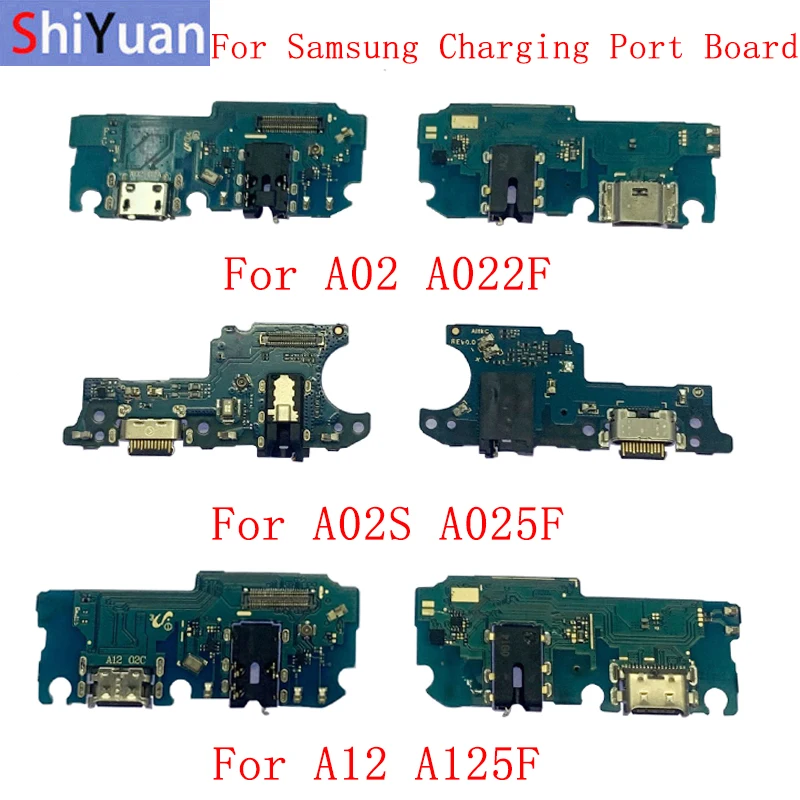 

USB Charging Port Connector Board Parts Flex Cable For Samsung A02 A022F A02S A025F A12 A125F Replacement Part