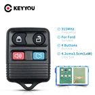 Ключ дистанционного управления KEYYOU, 315 МГц, 4 кнопки, для Ford Focus, Escape, Mustang, Thunderbird, Lincoln Town