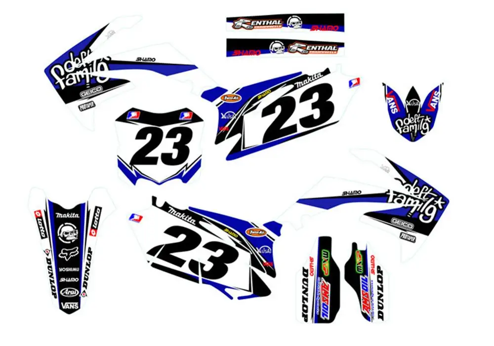Мотоциклетная новая команда графика фон наклейка комплект для Honda CRF250 CRF250R CRF450